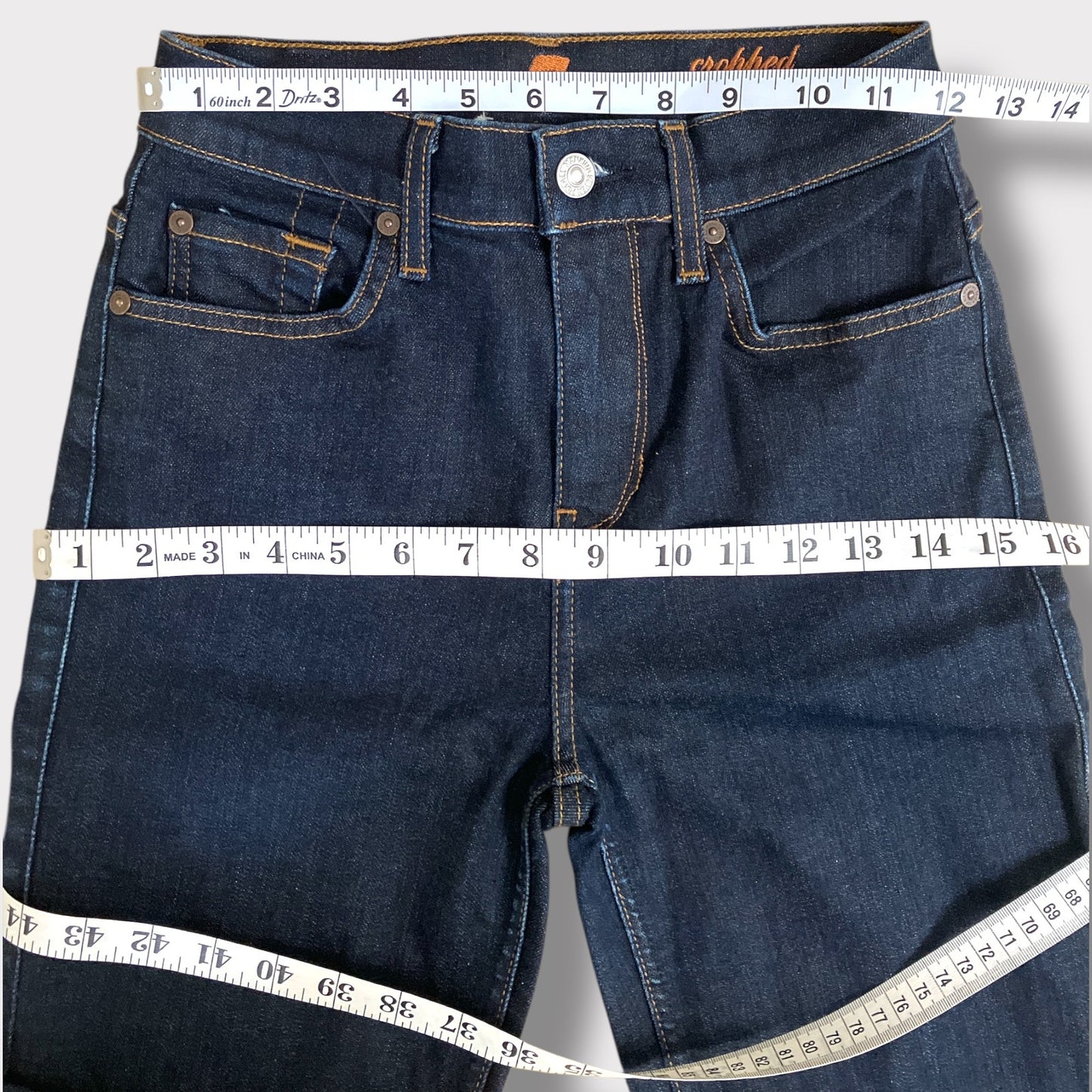 7 For All Mankind Cropped Ali Flare dark wsah euc 24