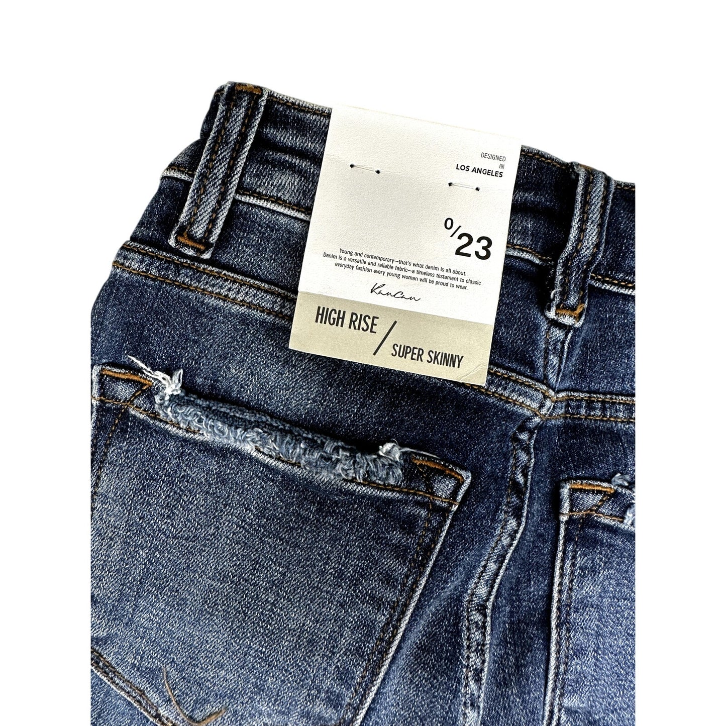 NWT Kancan High Rise Skinny 0/23