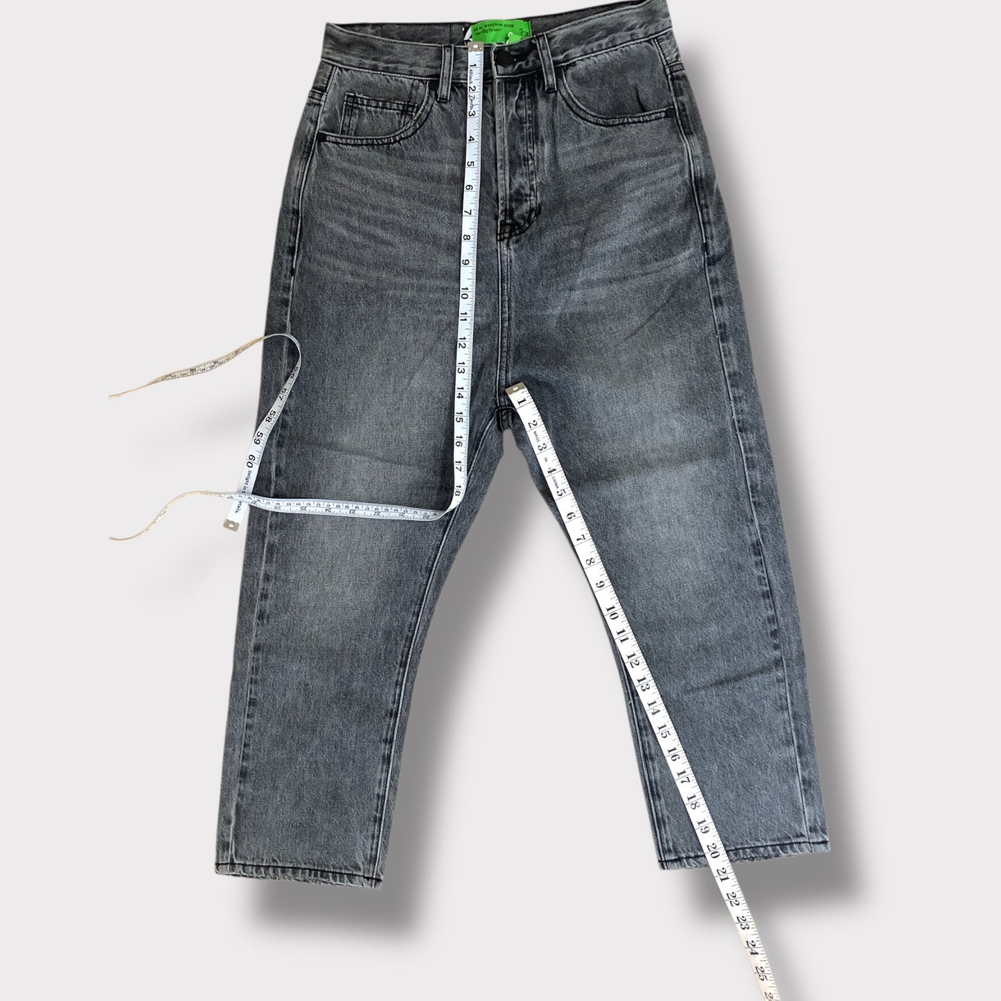 NWT Sandrine Rose The Virgin Label Straight Harem Leg Jeans Silver Womens 24