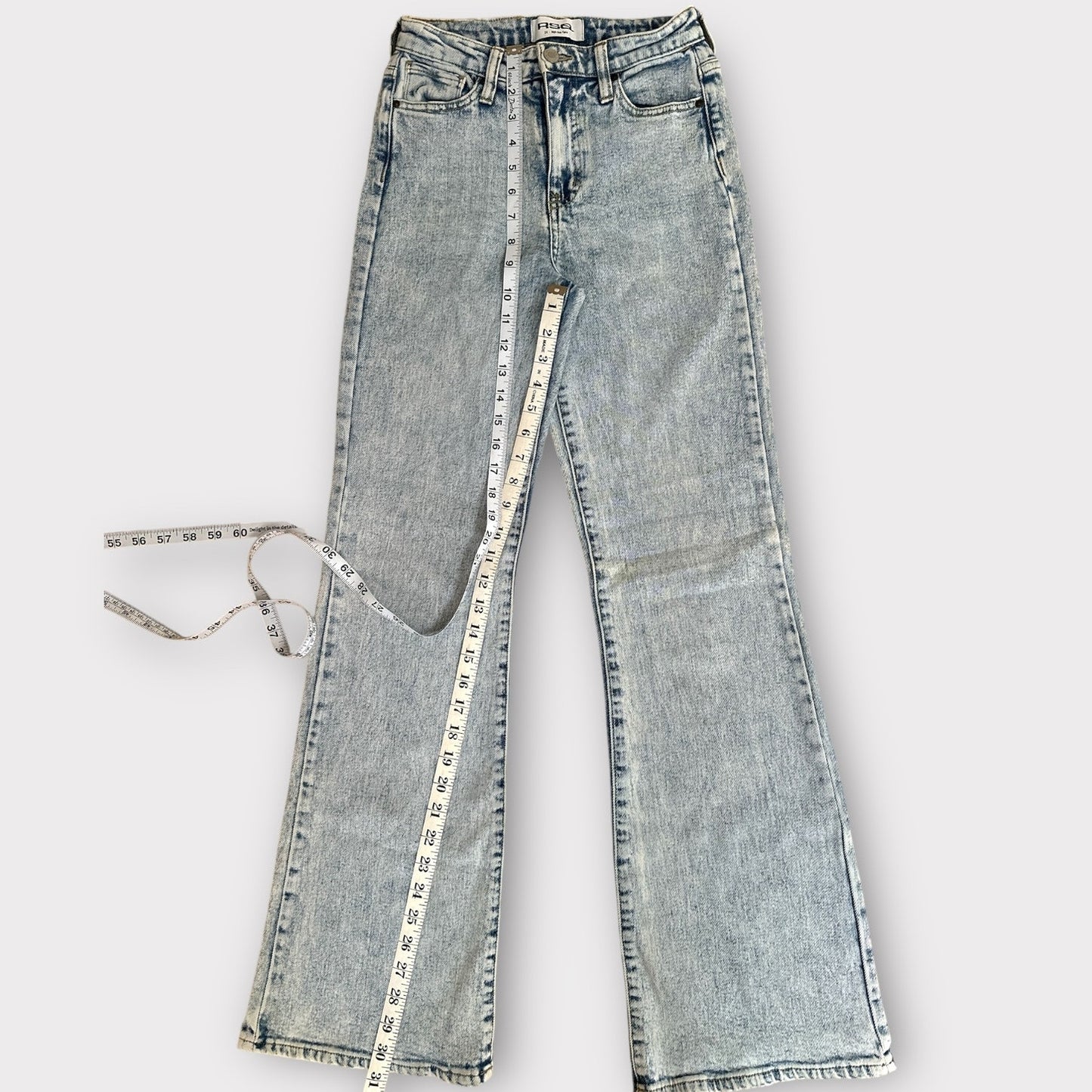RSQ High Rise Flare Acid Wash 24