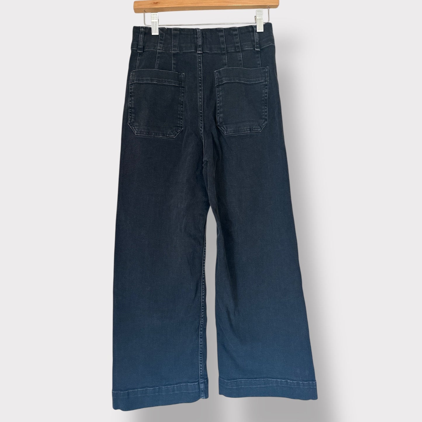 Maeve By Anthropologie wide leg hipster cropped trouser 28