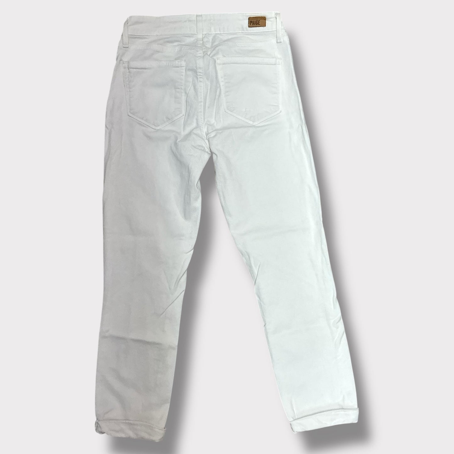 Paige White Kylie Crop jeans EUC 24