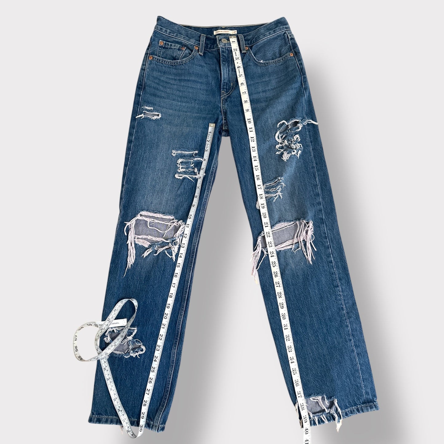 Levis Low Pro Straight Distressed 27