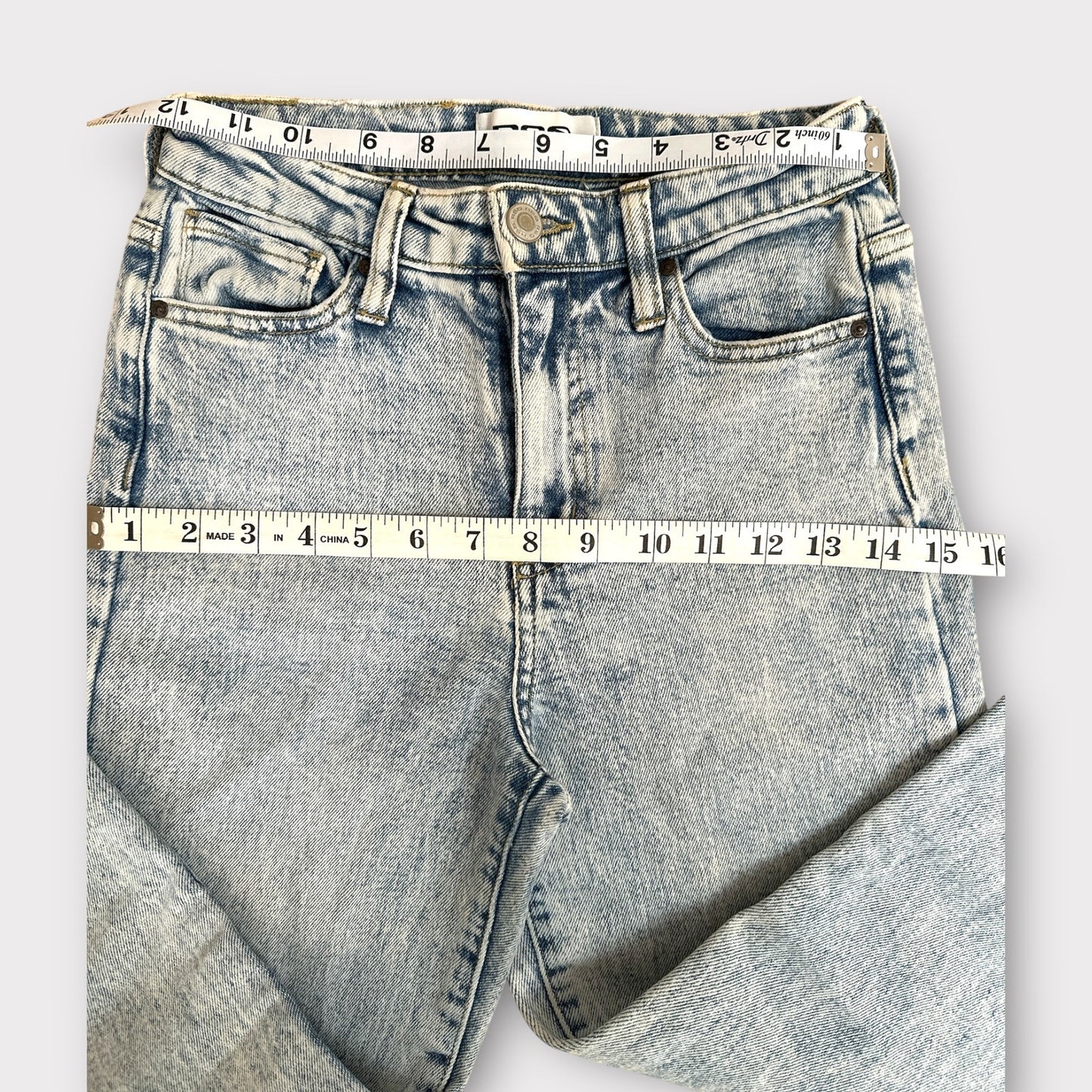 RSQ High Rise Flare Acid Wash 24