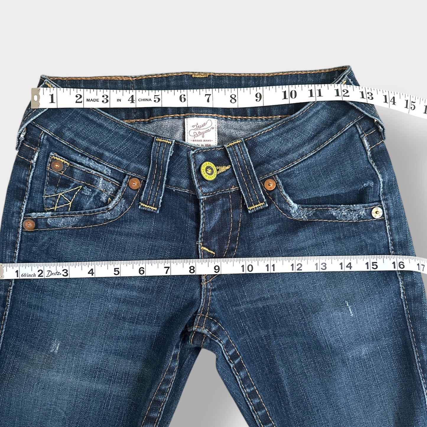 Y2K Style True Religion Bootcut low rise jeans size 25