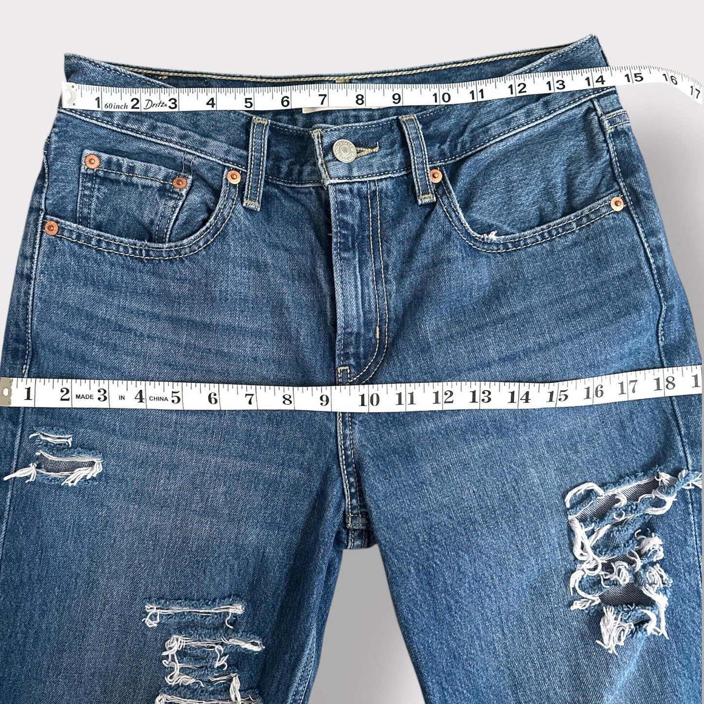 Levis Low Pro Straight Distressed 27