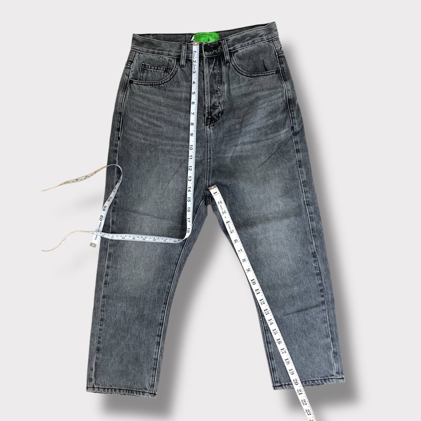 NWT Sandrine Rose The Virgin Label Straight Harem Leg Jeans Silver Womens 24