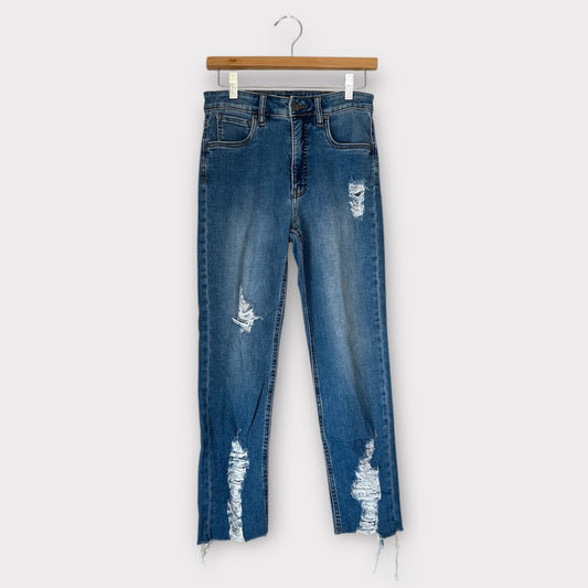Kut From The Kloth High Rise Elizabeth Fab Ab Crop Straight Leg 00