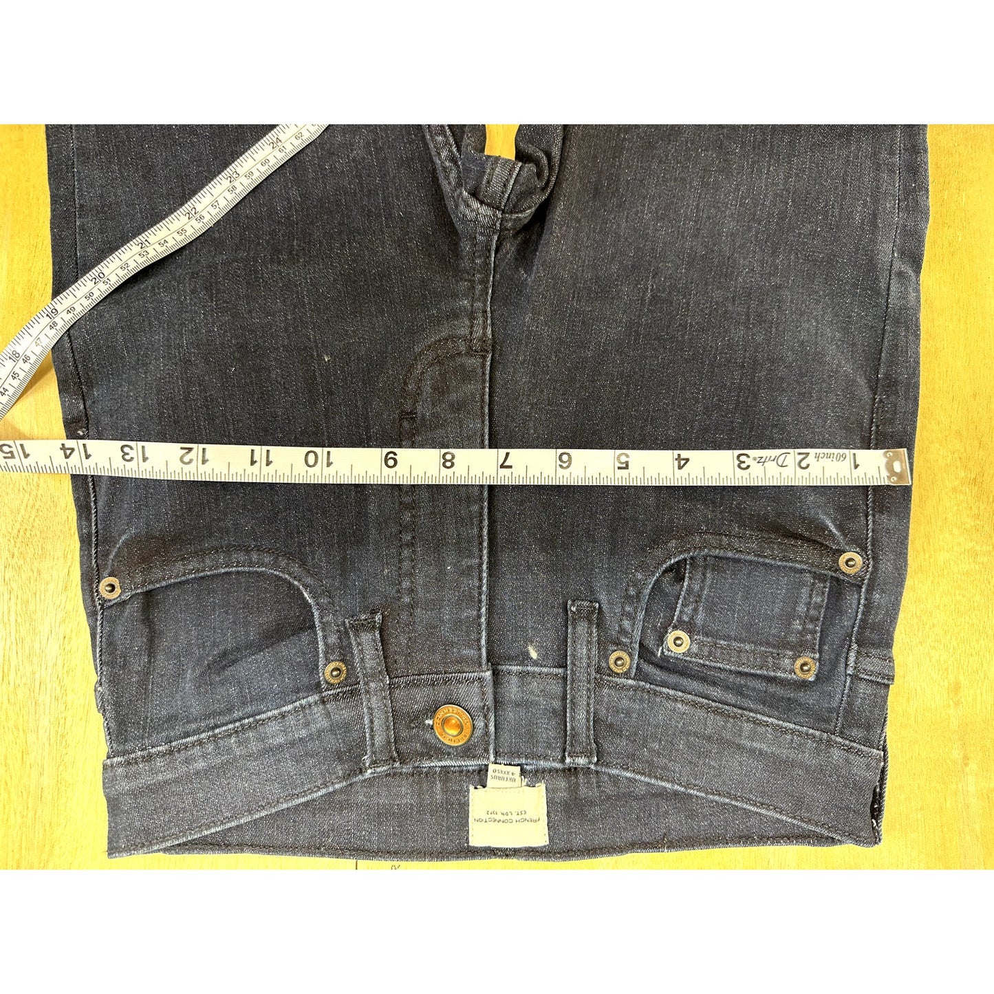 French Connection rebound 4xxxxs dark wash mid rise skinny