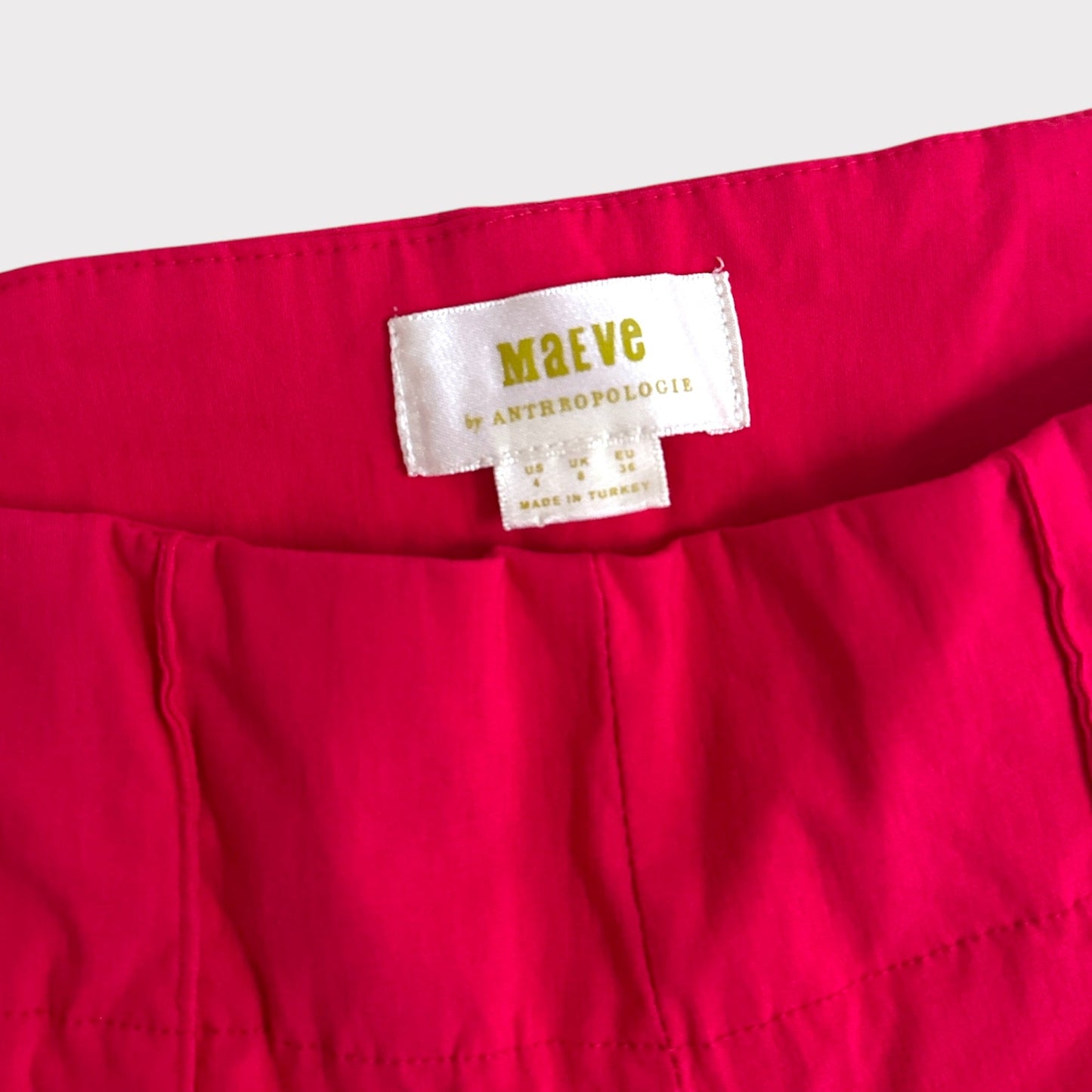 Maeve by anthropologie fuschia high rise capri size 4