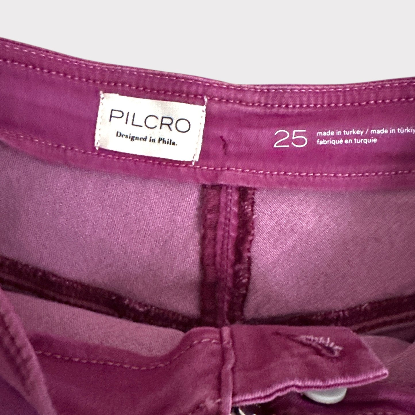 Pilcro by anthropologie high rise wide leg capri purple 25