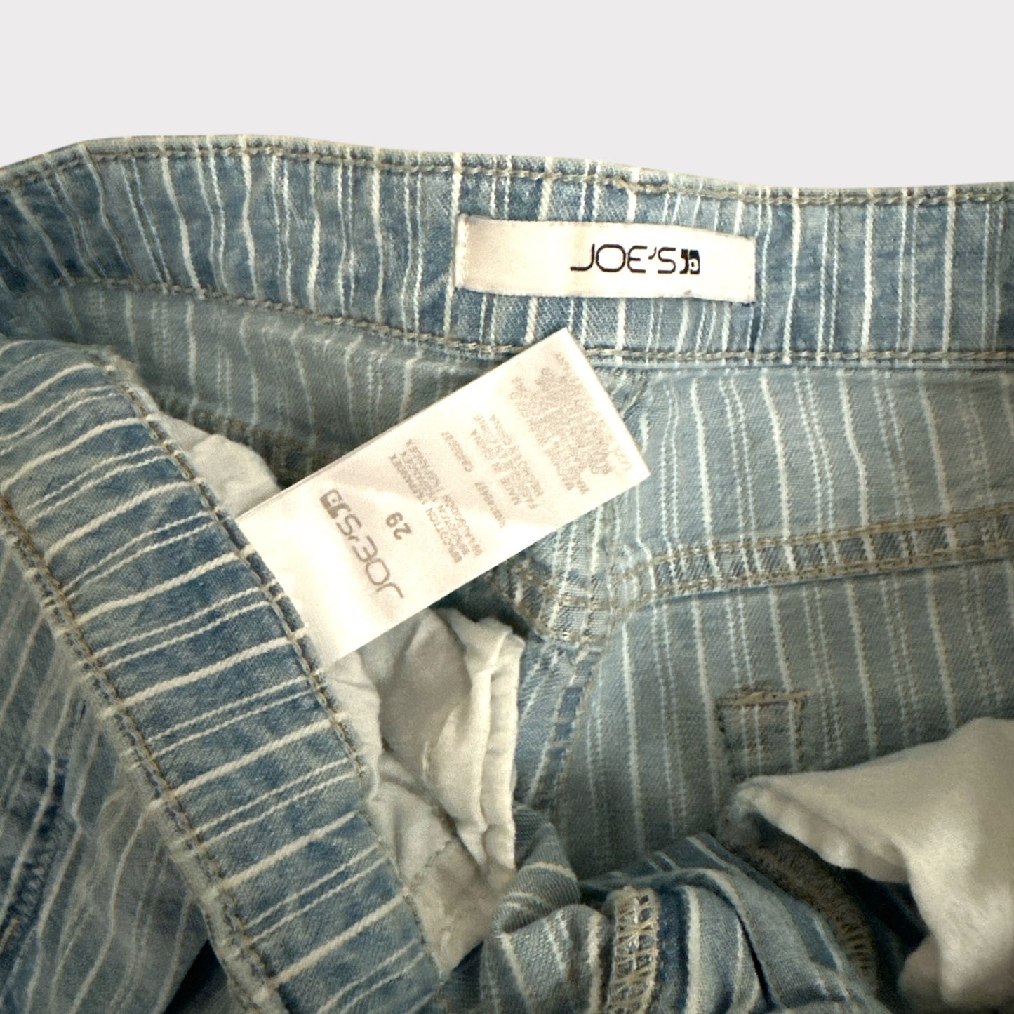 Joes Jeans pinstriped mom capri size 29