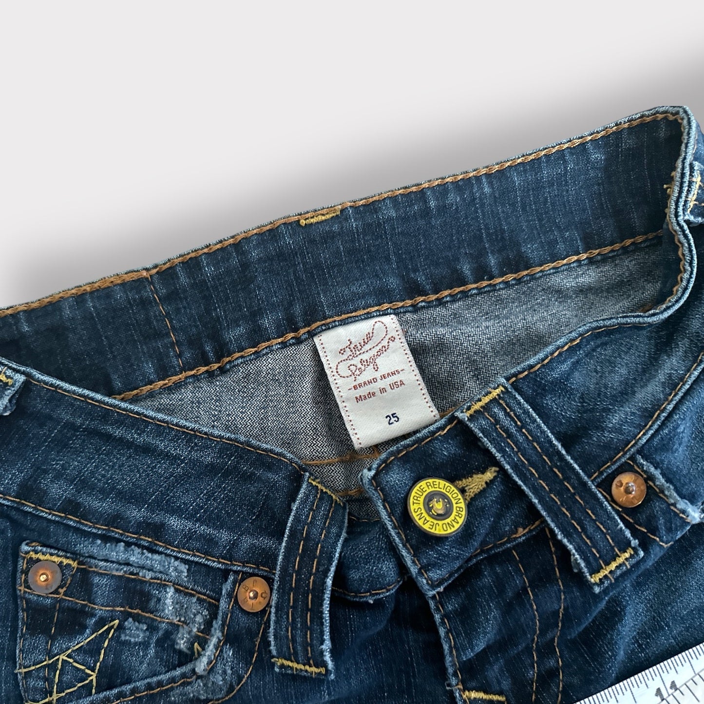 Y2K Style True Religion Bootcut low rise jeans size 25