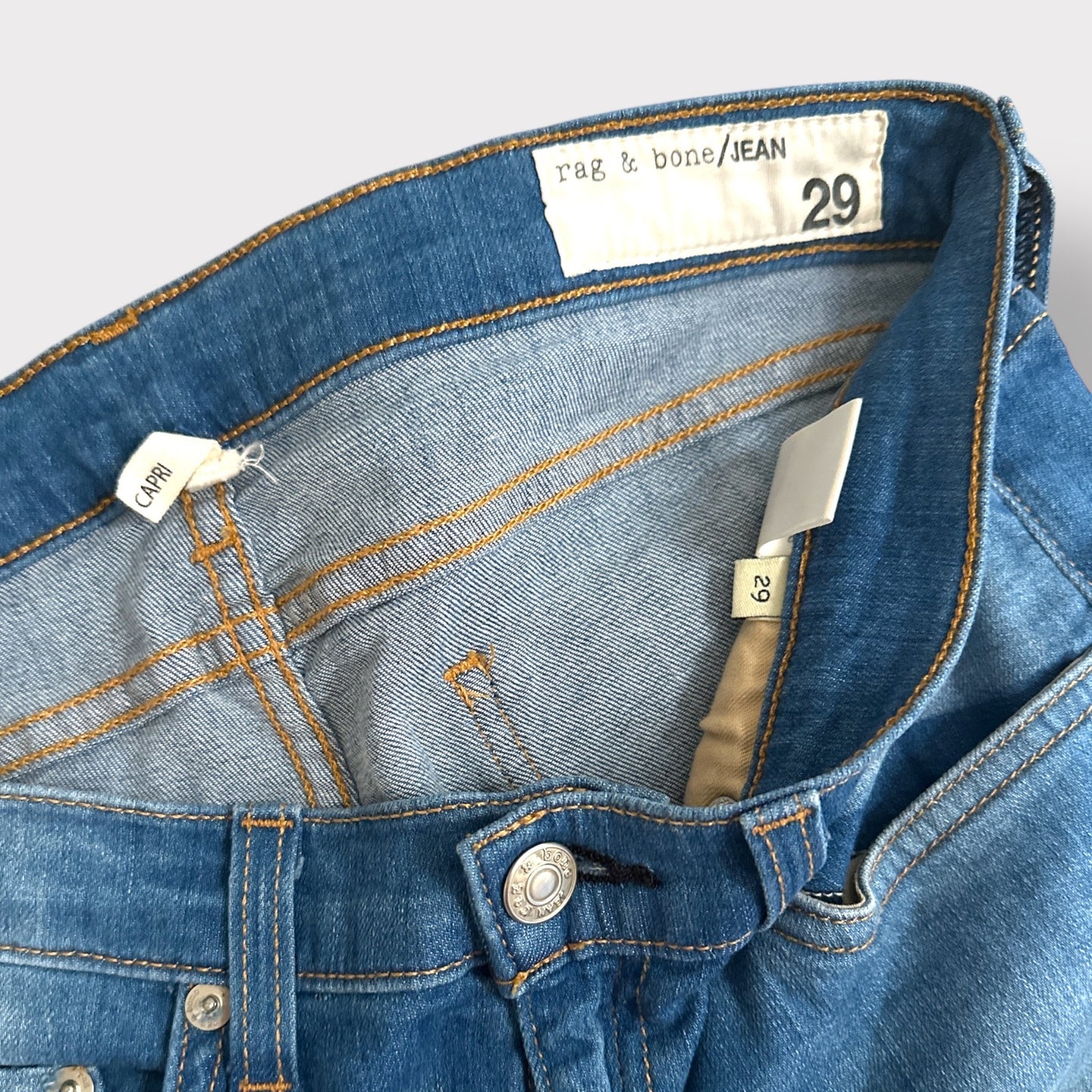 Rag & Bone Jean light wash low rise skinny