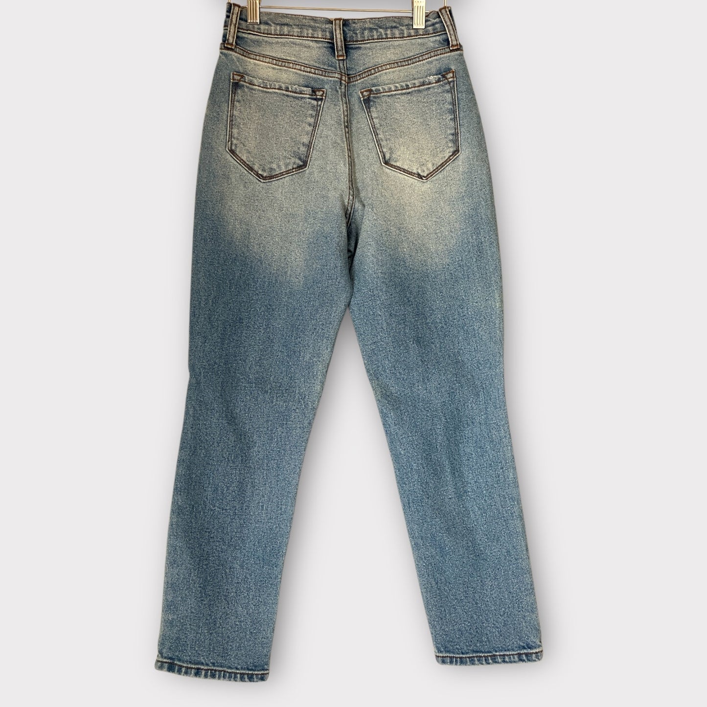 Cello Dad Jean High rise baggy fit cropped light wash 0 24