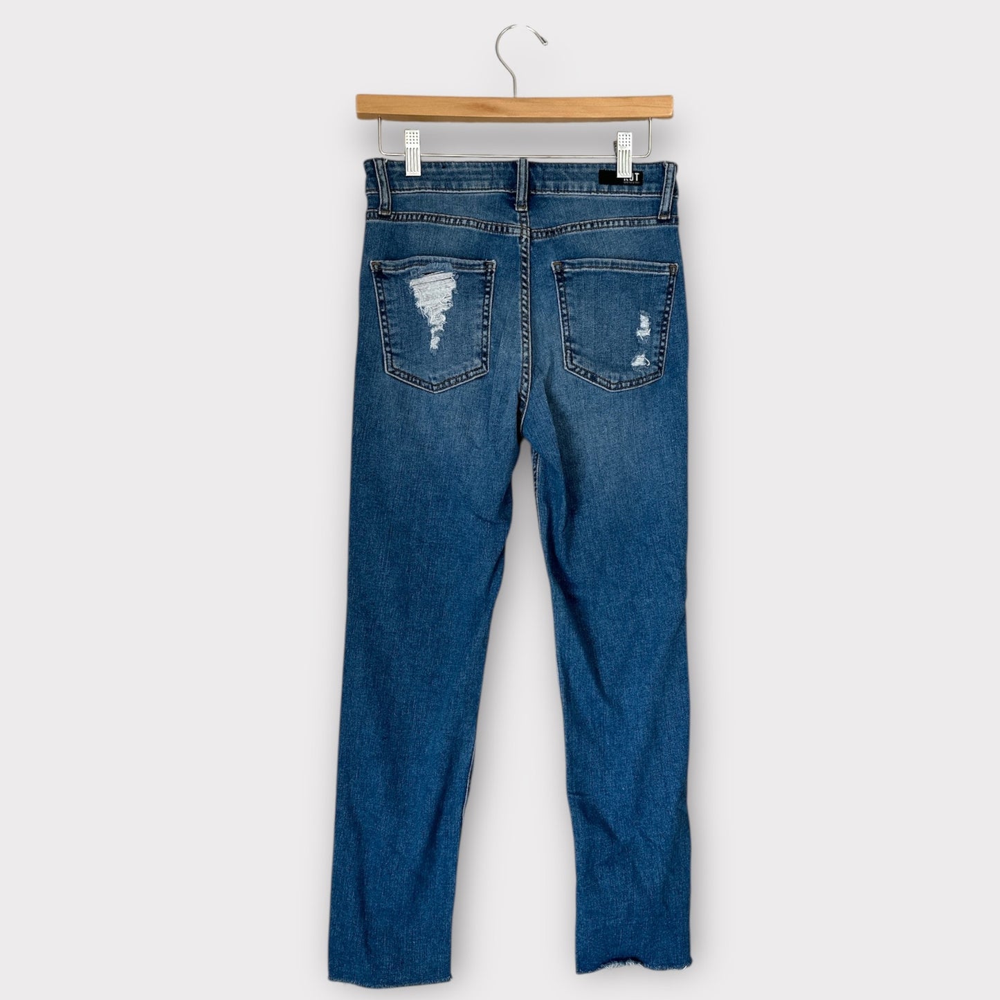 Kut From The Kloth High Rise Elizabeth Fab Ab Crop Straight Leg 00